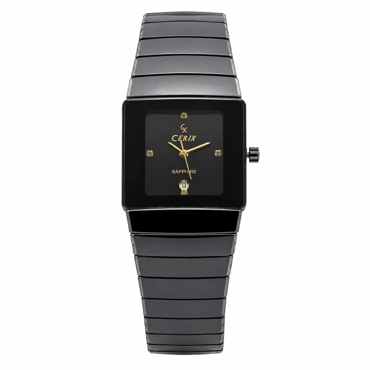 Cerix Ceramic Square Series Avant Garde Minimalist Luxury with Integrated Fluidity Wrist Watch