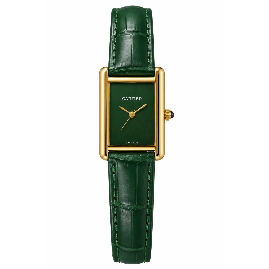 Leather Strap Elegant Rectangular Watch (AWCM 00193)